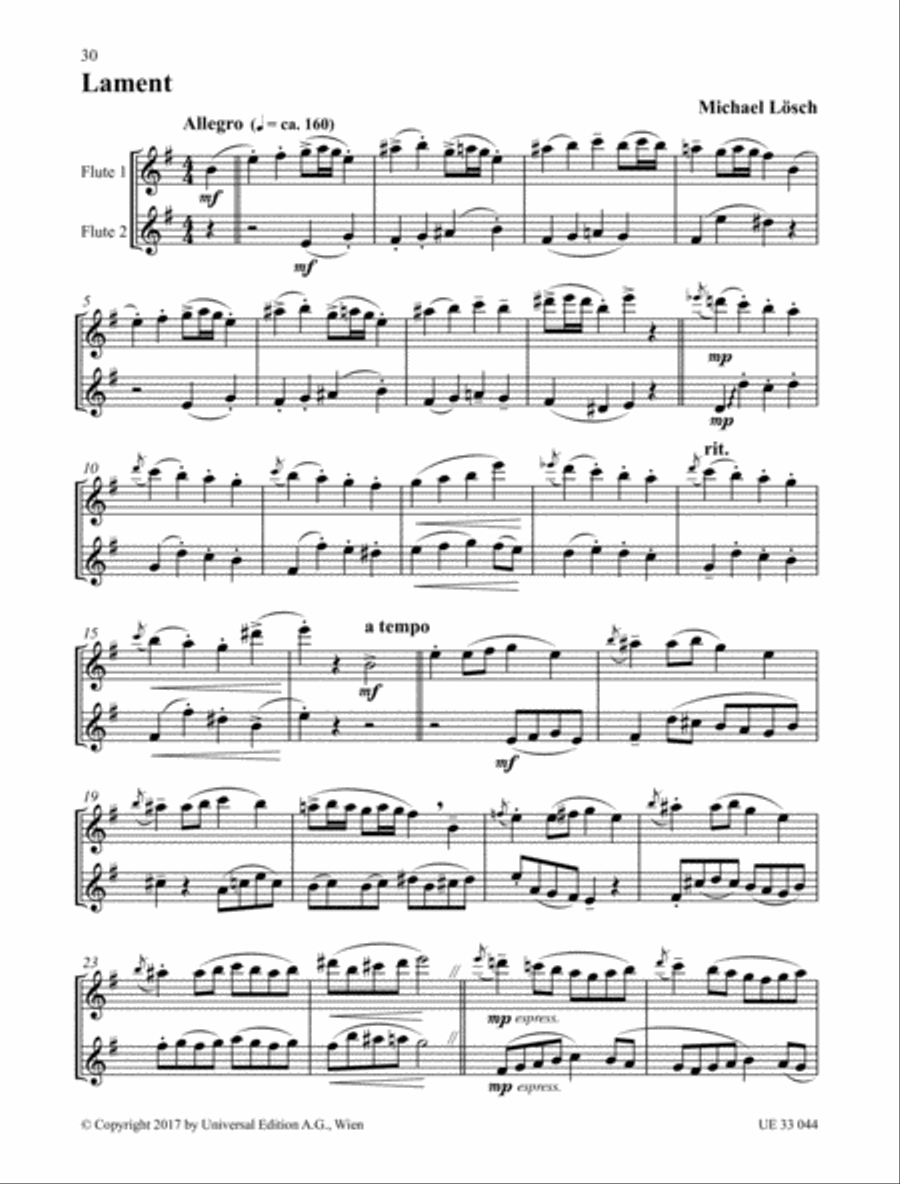 Klezmer Flute Duets Flute Duet scores gallery preview page 13