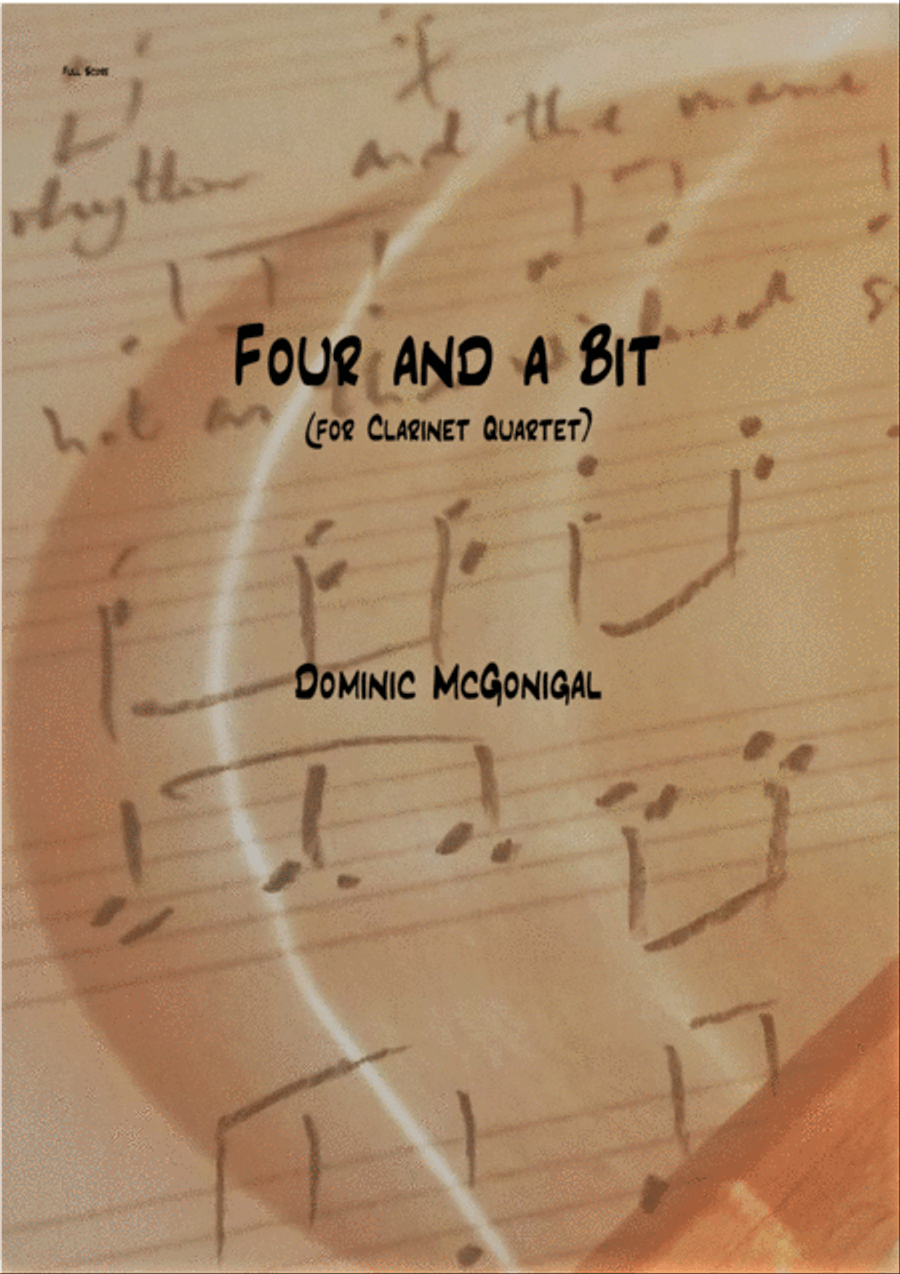 Four And A Bit (Clarinet Quartet) Clarinet Quartet scores gallery preview page 1