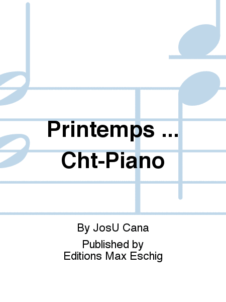 Printemps ... Cht-Piano
