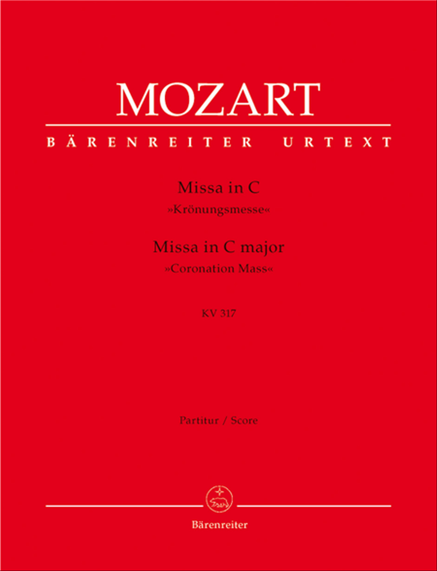 Missa C major, KV 317 'Coronation Mass' 4-Part scores gallery preview page 1