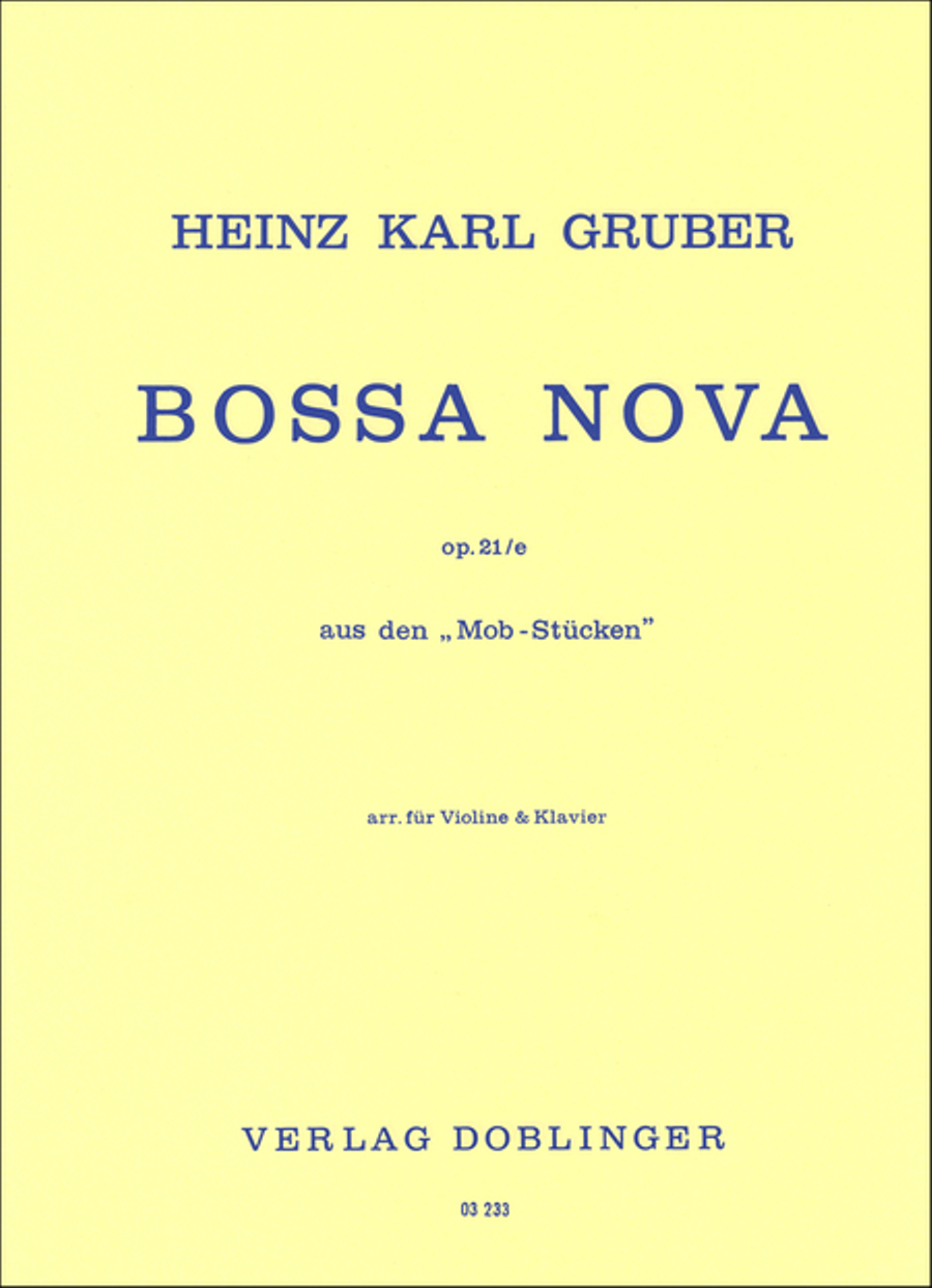 Bossa nova op. 21 / e Bossa nova op. 21 / e Violin Solo scores gallery preview page 1