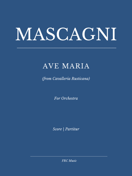 Mascagni: Ave Maria from Cavalleria Rusticana - for Soprano and Orchestra (Elīna Garanča VERSION) image number null