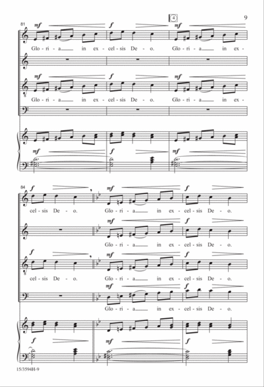 Ukrainian Bell Carol 4-Part scores gallery preview page 9