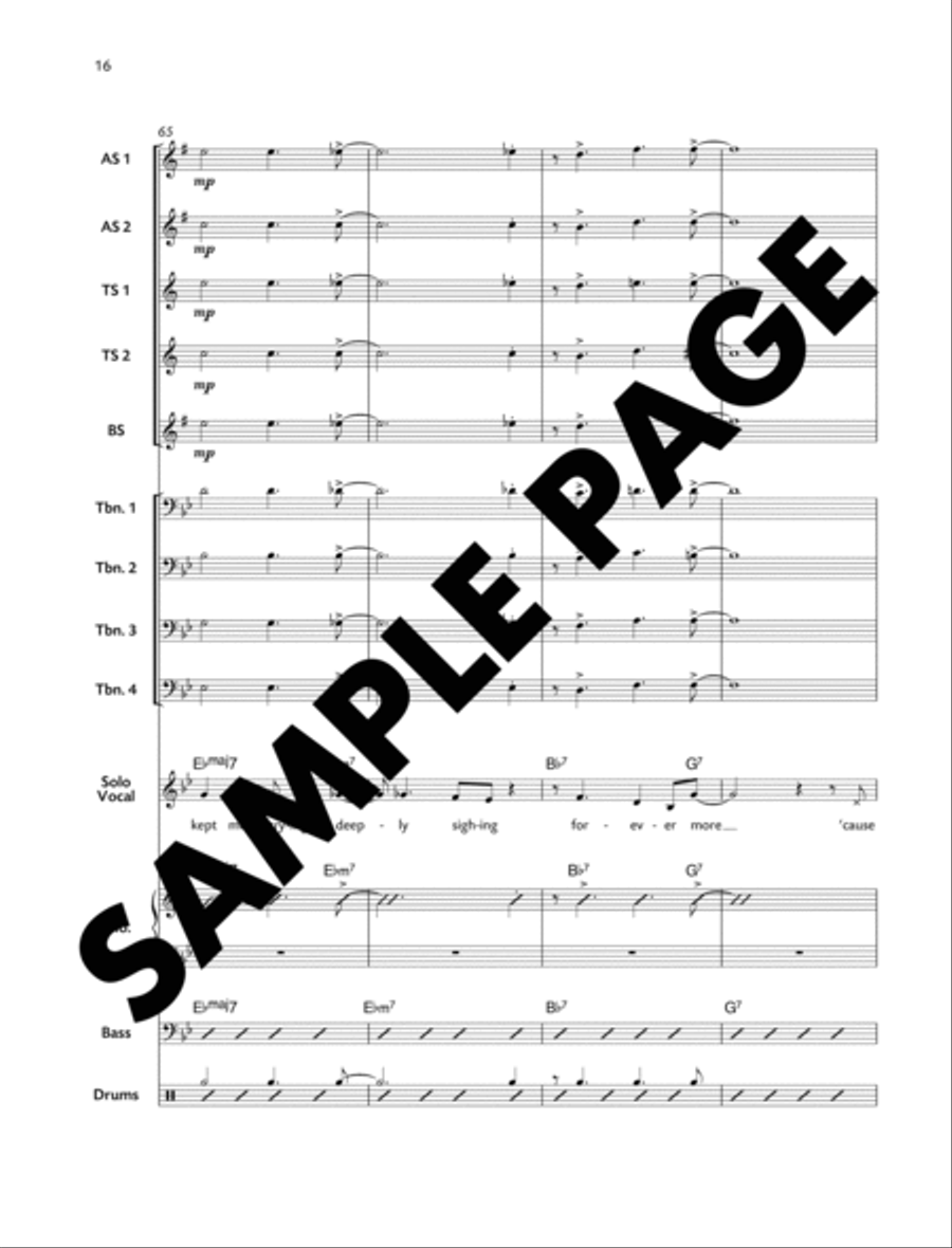 Cupid's Arrow Cupid's Arrow Jazz Ensemble scores gallery preview page 16