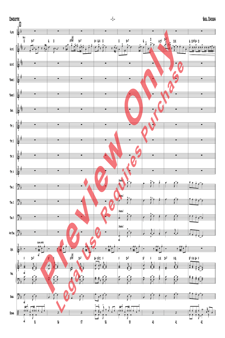 Soul Chicken Soul Chicken Jazz Ensemble scores gallery preview page 7