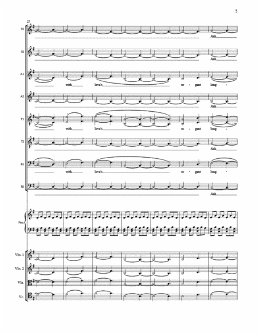 Dark Night of the Soul (Full Score and Instrumental Parts) Choir scores gallery preview page 6