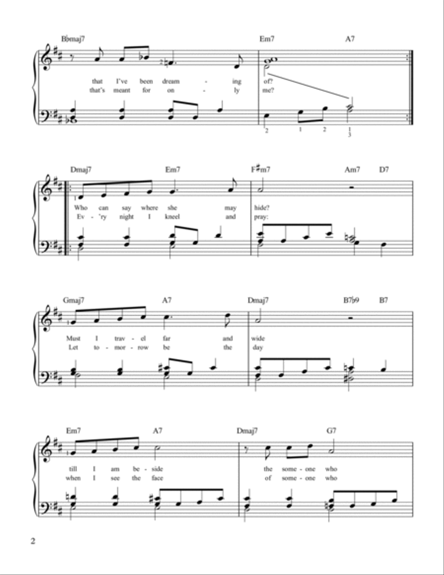Where Is Love? Easy Piano scores gallery preview page 2