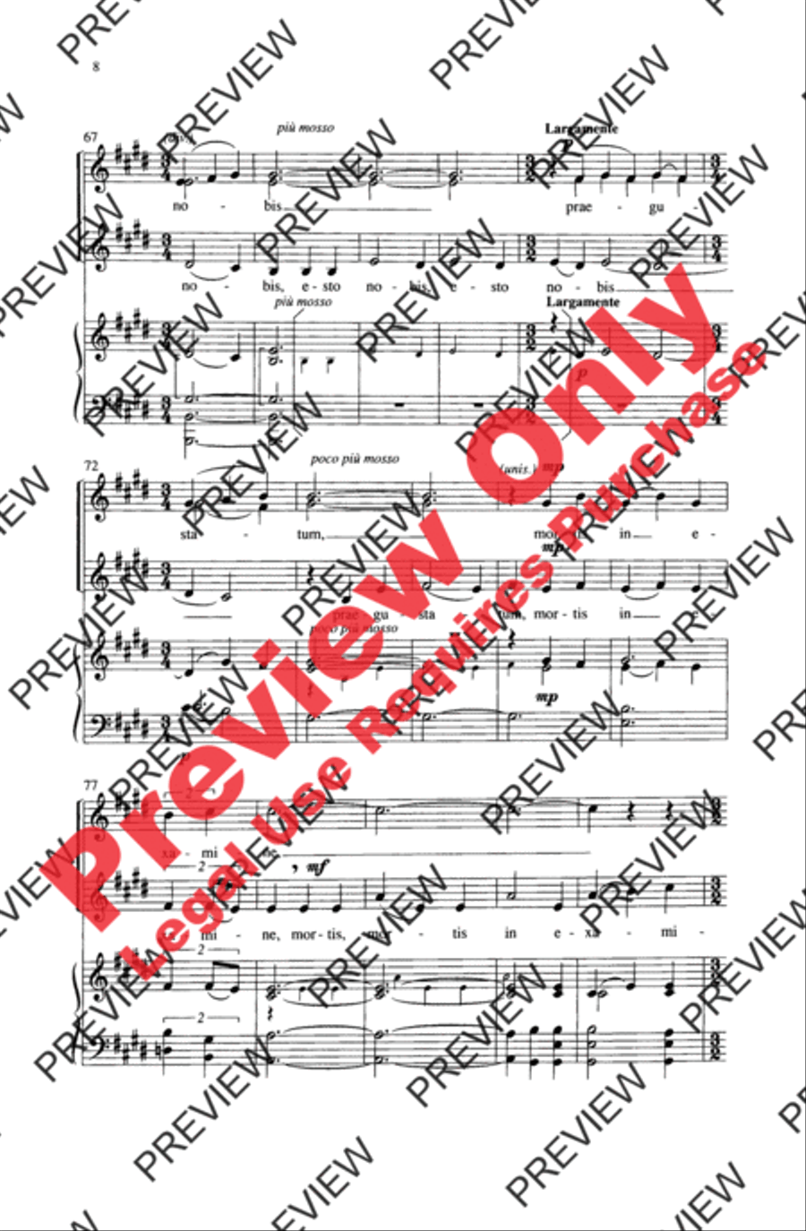 Ave Verum Corpus Women's Choir scores gallery preview page 7