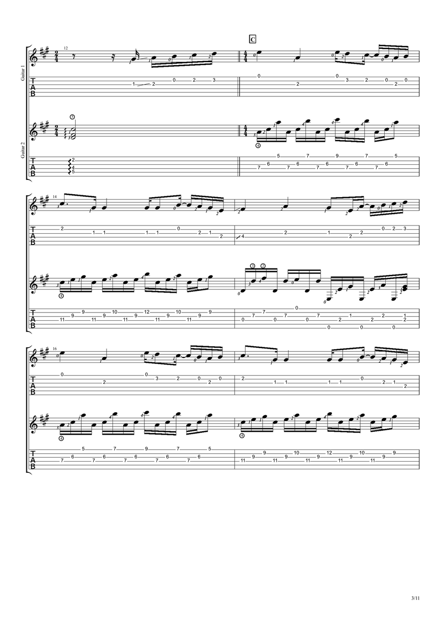 Mungkin Nanti Mungkin Nanti Guitar Tablature scores gallery preview page 3
