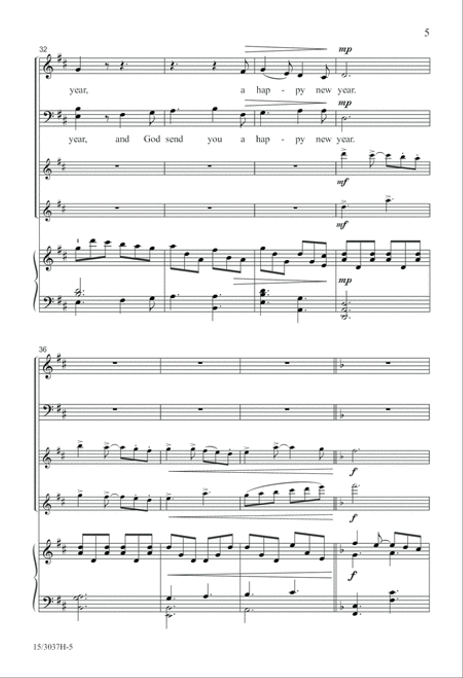 Here We Come A-Caroling Here We Come A-Caroling 4-Part scores gallery preview page 5