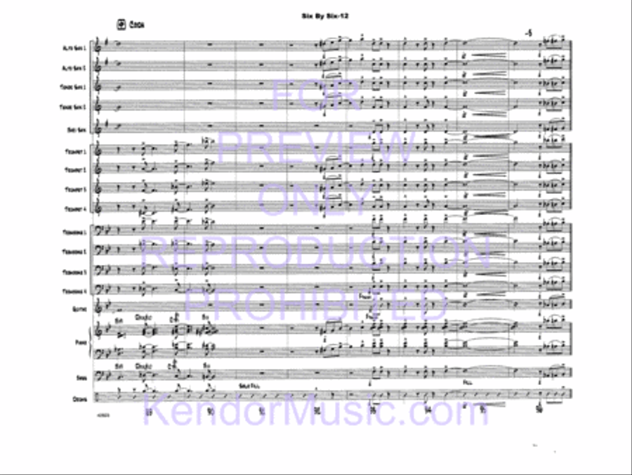 Six By Six Jazz Ensemble scores gallery preview page 14