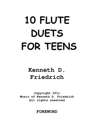 10 Flute Duets for Teens