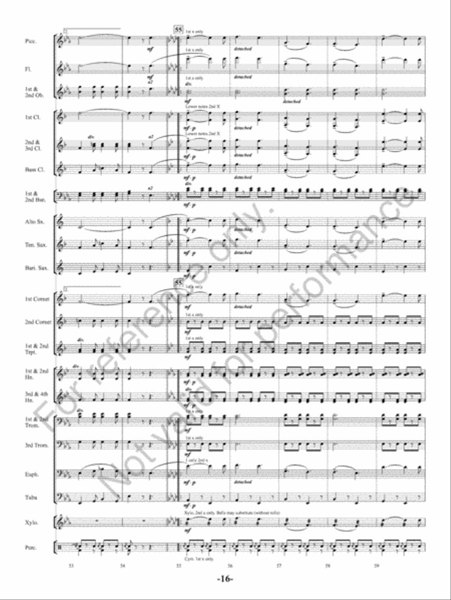 The Charlatan Concert Band scores gallery preview page 17