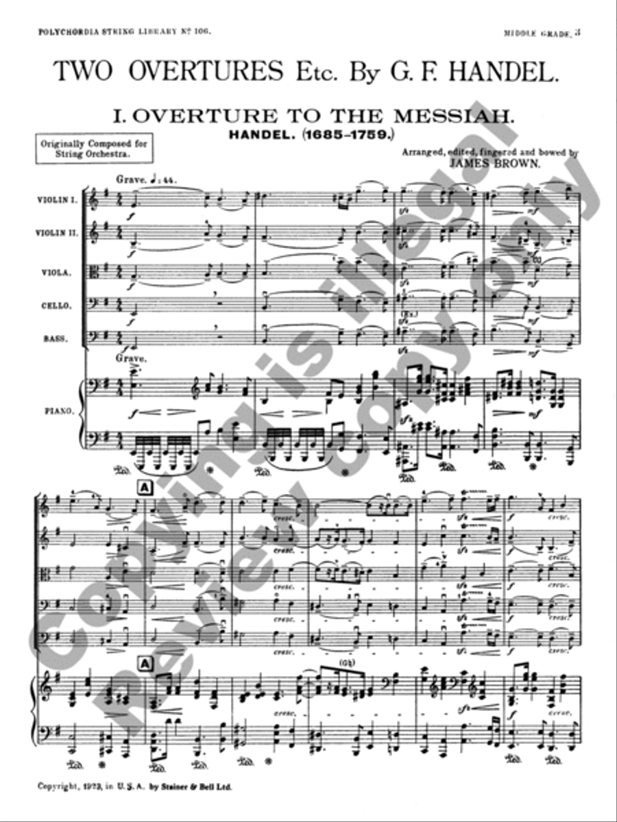 Two Overtures Orchestra scores gallery preview page 3