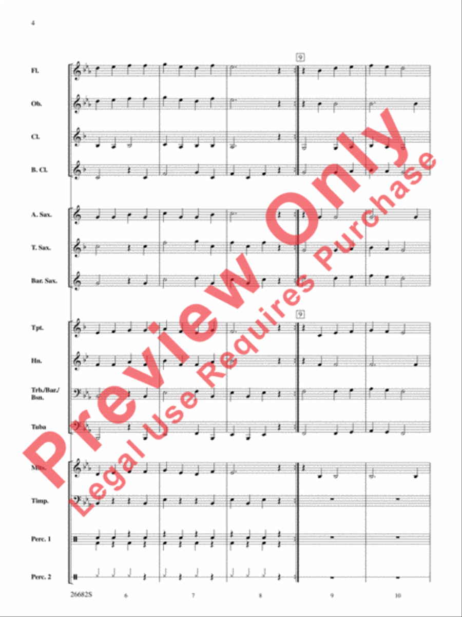 Belwin Very Beginning Band Kit #3 Concert Band scores gallery preview page 5