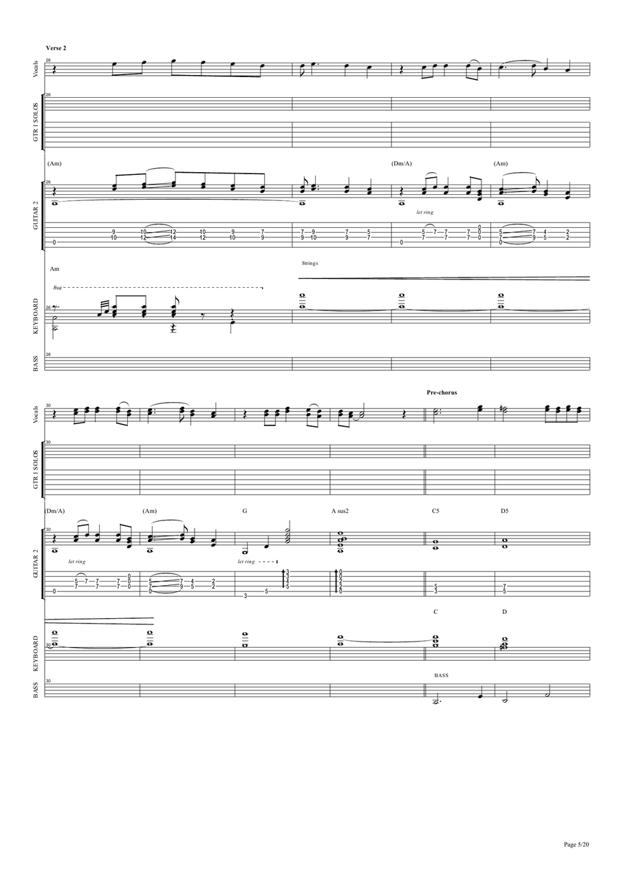 Djurdjevdan /Свети Георги - Goran Bregovic /Ку-ку Бенд cover by SLAVE Acoustic Guitar scores gallery preview page 6