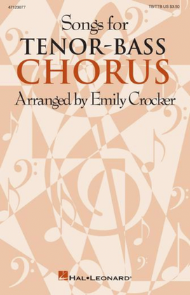 Book cover for Songs for Tenor-Bass Chorus (Collection)