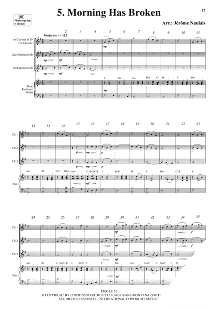 3 Clarinets & Piano Vol. 9 Clarinet scores gallery preview page 7
