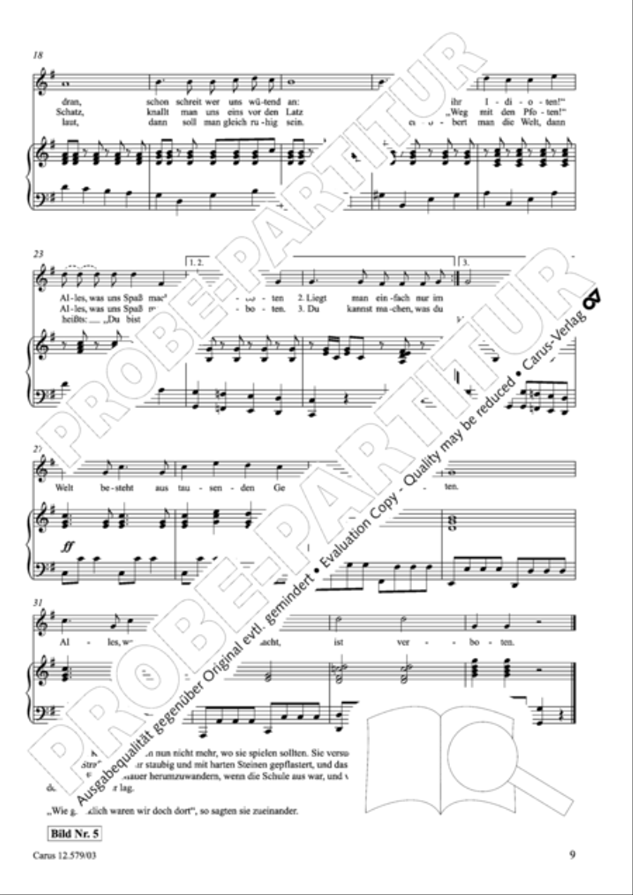 Der Garten des Riesen Children's Choir scores gallery preview page 10