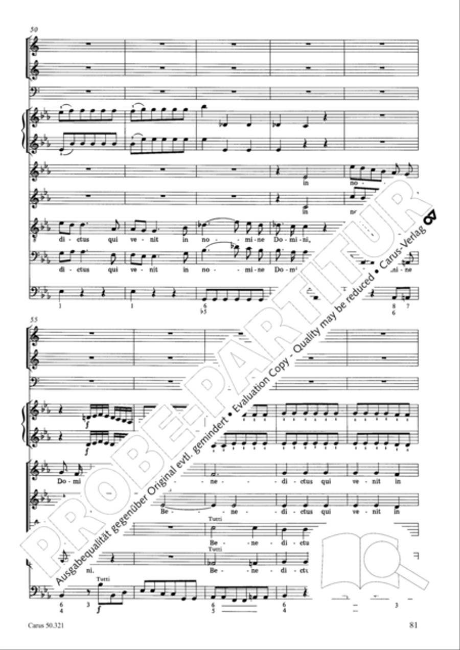 Requiem in C minor 4-Part scores gallery preview page 87