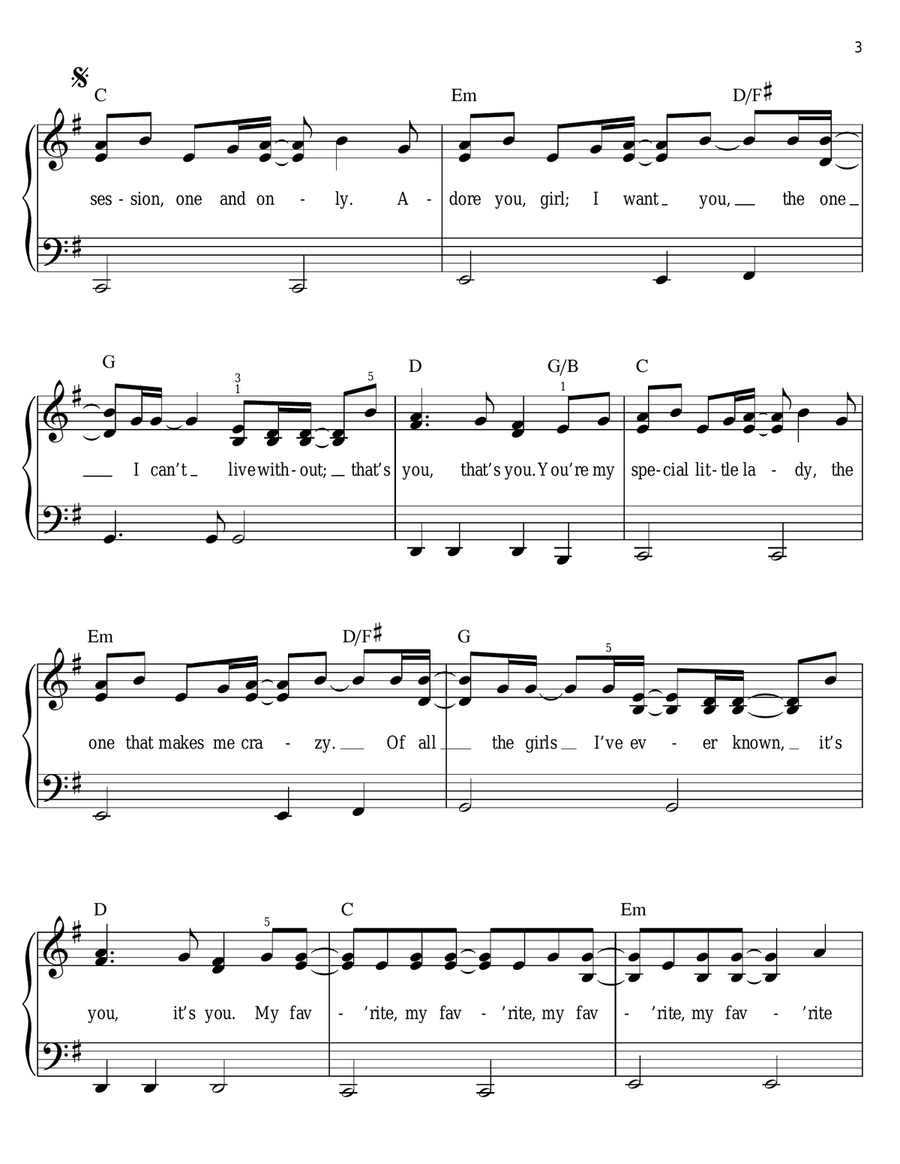Favorite Girl Voice scores gallery preview page 3