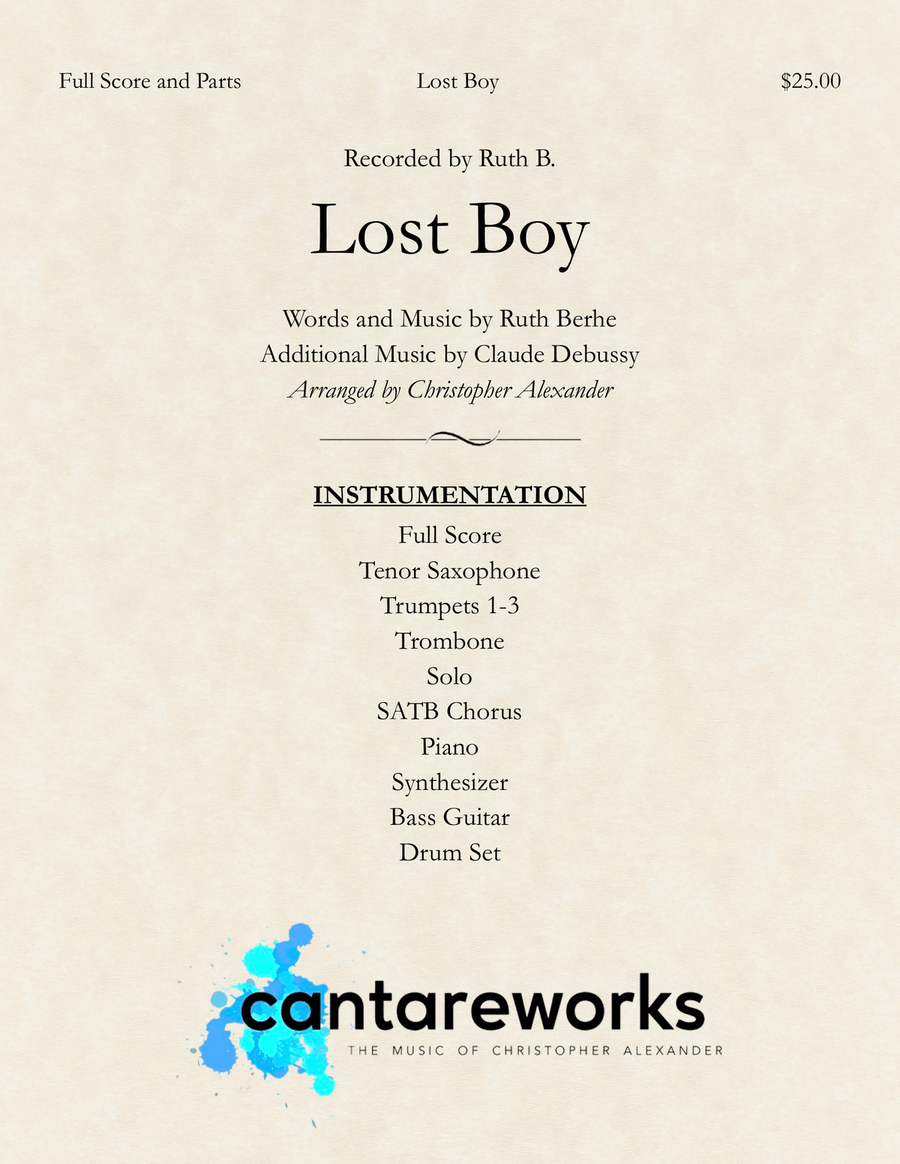 Lost Boy Large Ensemble scores gallery preview page 1