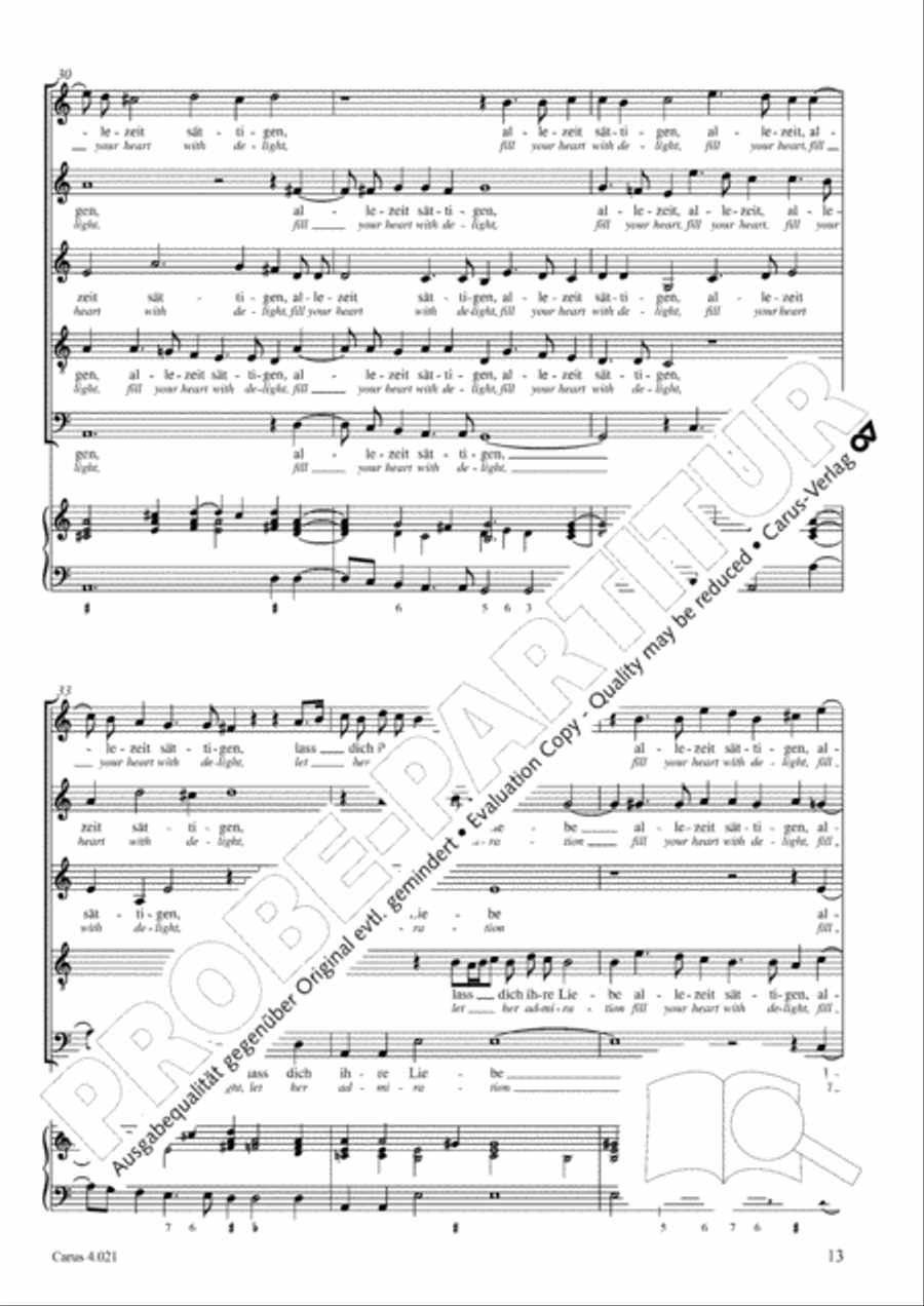 Schein: Israelsbrunnlein. Fontana d'Israel. Complete edition Choir scores gallery preview page 20