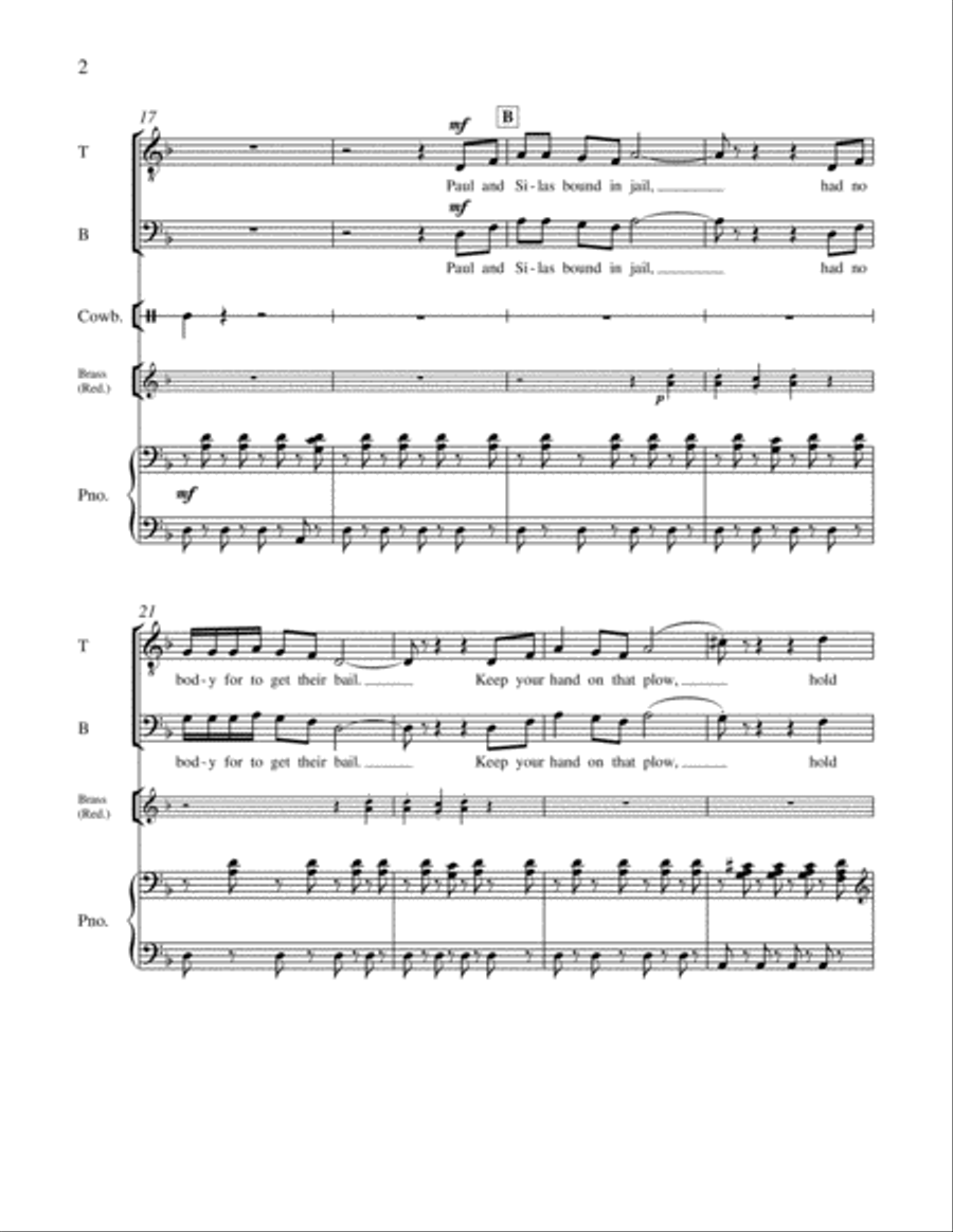 Together in Song: 3. The Gospel Plow 4-Part scores gallery preview page 14