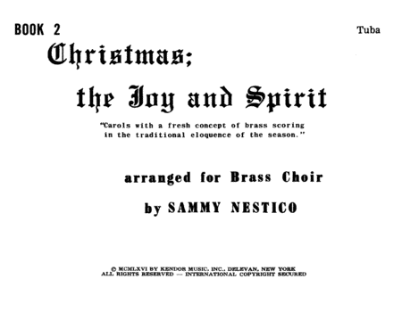 Christmas; The Joy & Spirit- Book 2/Tuba