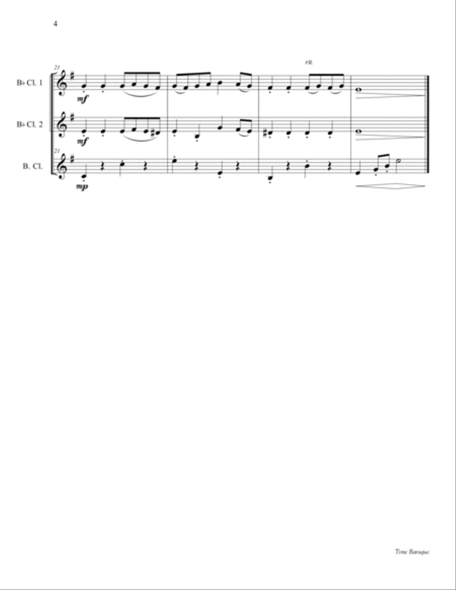 Time Baroque- Score and Parts Woodwind Trio scores gallery preview page 6