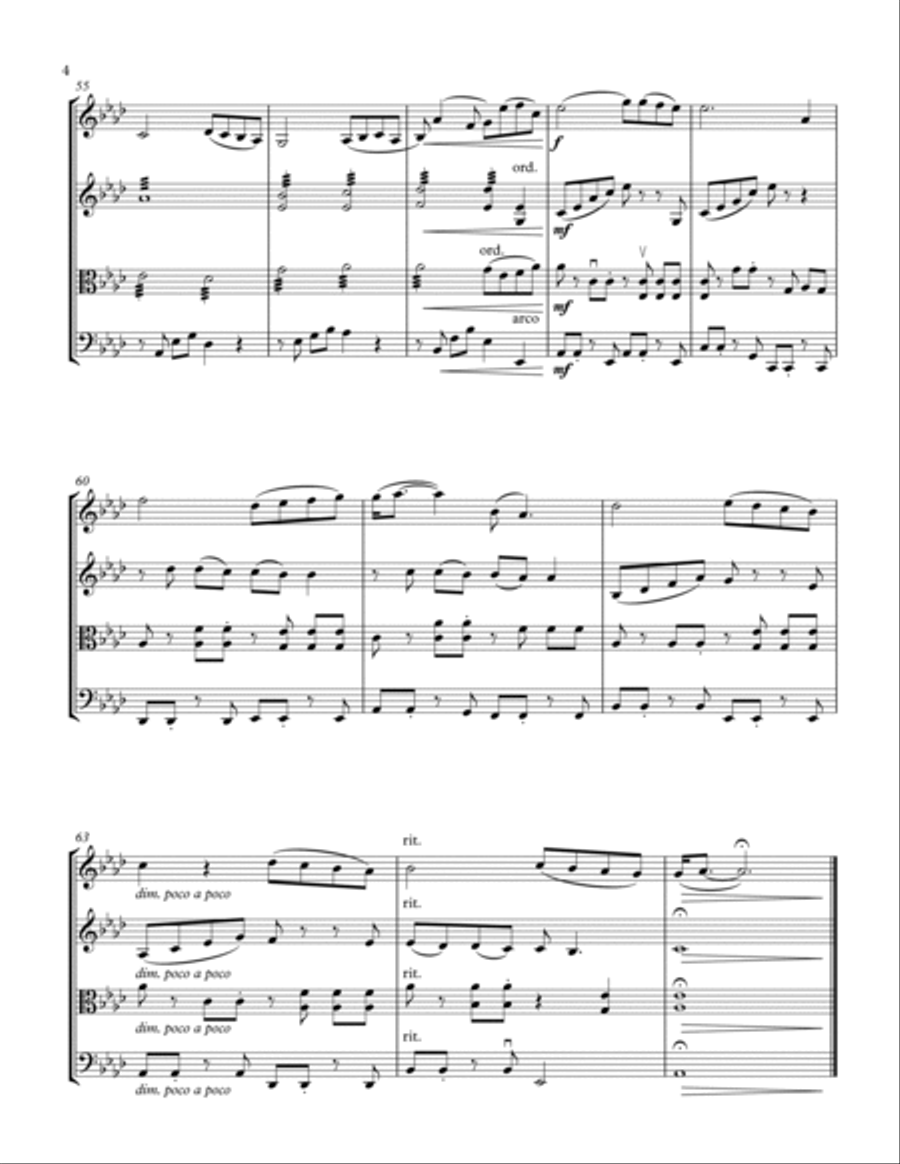 A Lover's Concerto A Lover's Concerto String Quartet scores gallery preview page 4