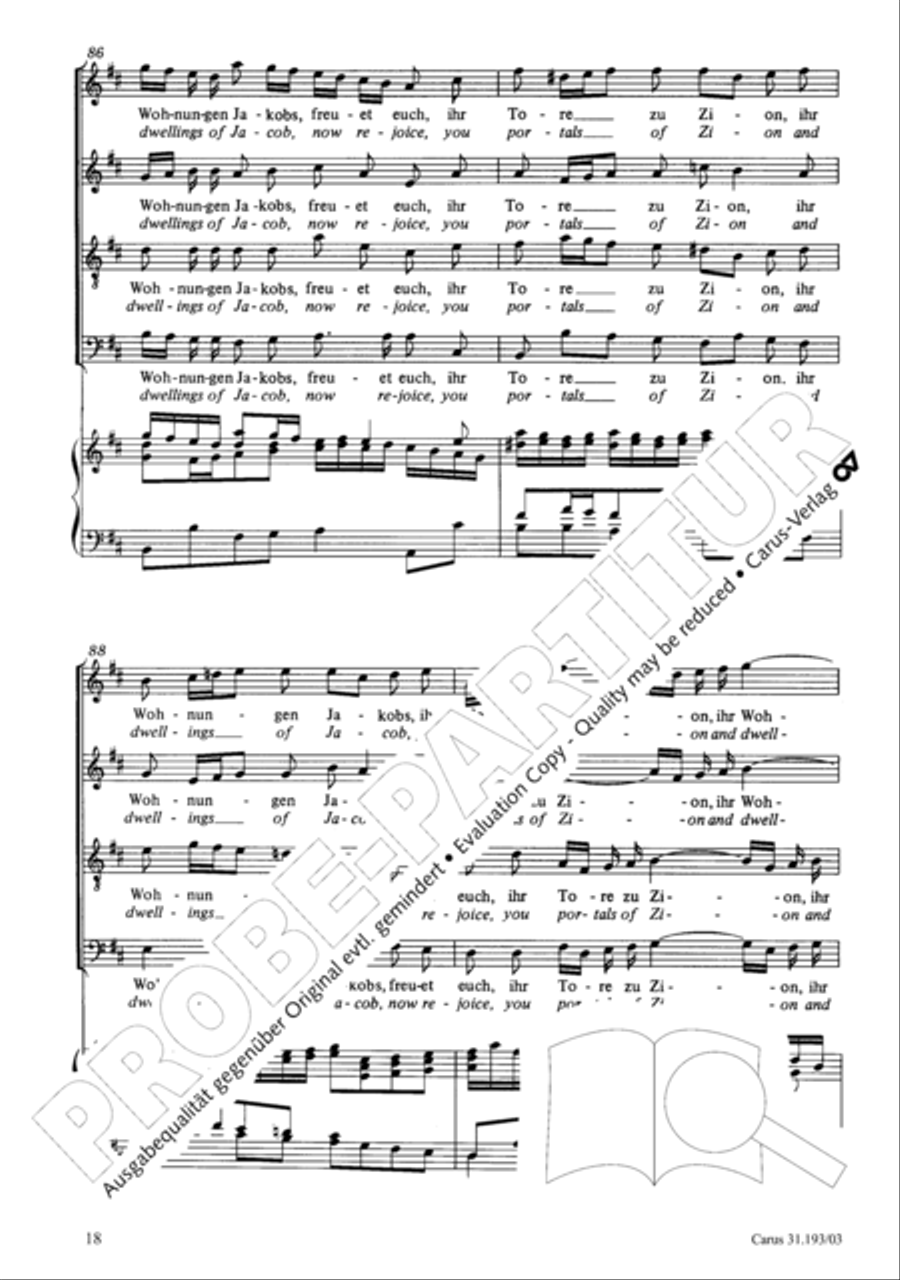 You portals of Zion (Ihr Tore zu Zion) SA scores gallery preview page 18