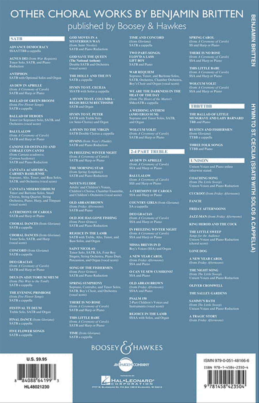 Hymn to St. Cecilia Hymn to St. Cecilia SSATB scores gallery preview page 2