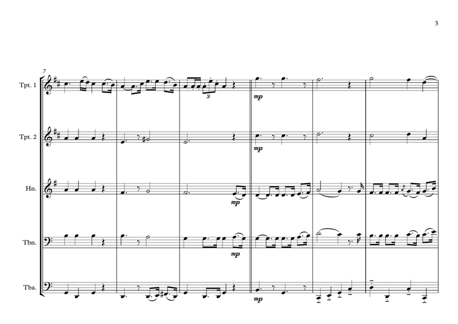 Belgiun National Anthem for Brass Quintet (