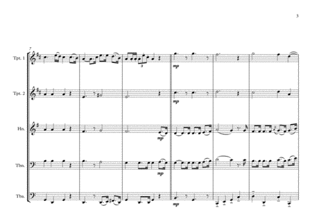 Belgiun National Anthem for Brass Quintet ("La Brabançonne") MFAO World National Anthem Series) image number null