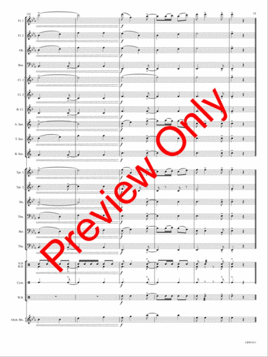 Western Legends Western Legends Concert Band scores gallery preview page 18