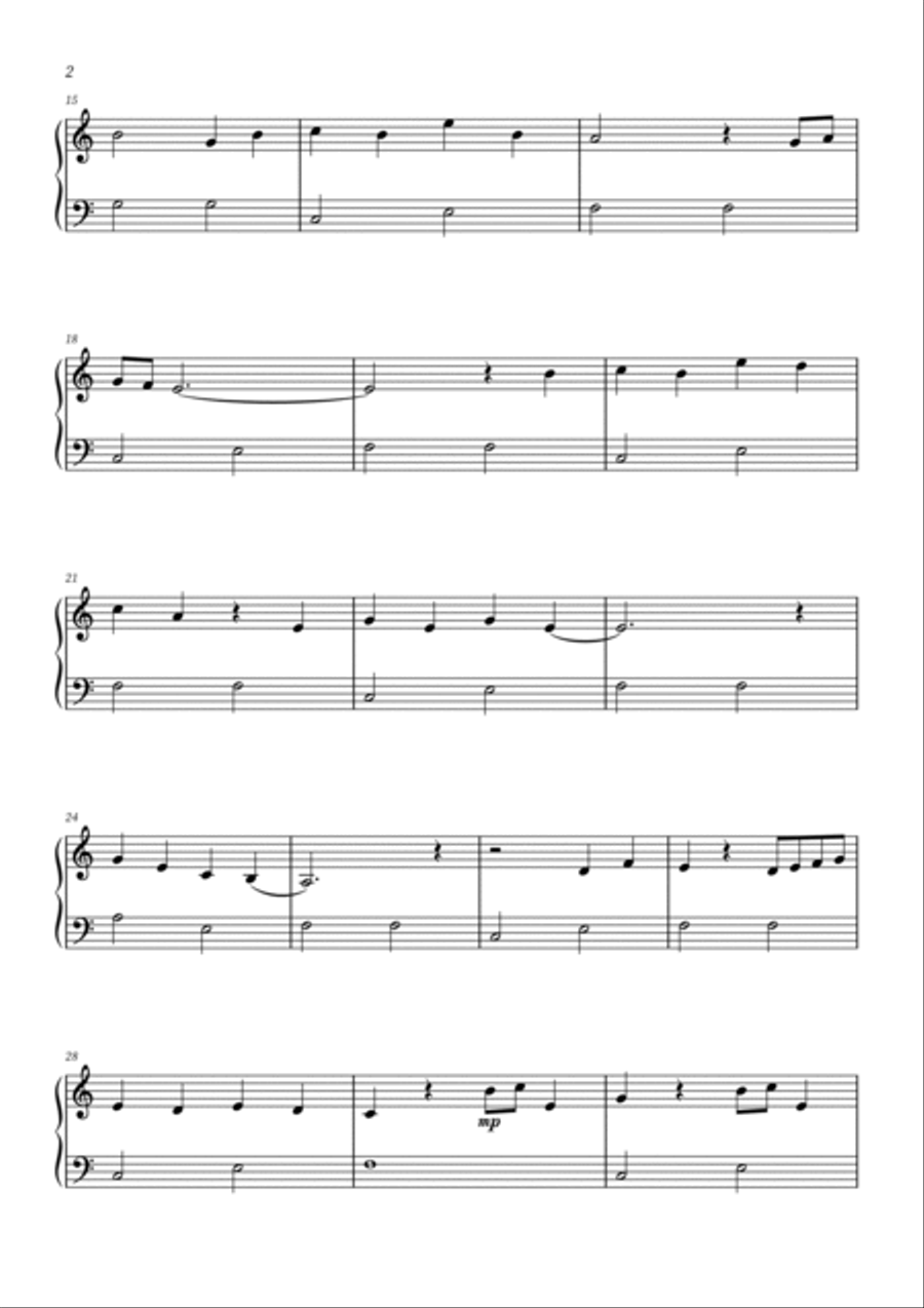 What Was I Made For? Easy Piano scores gallery preview page 2