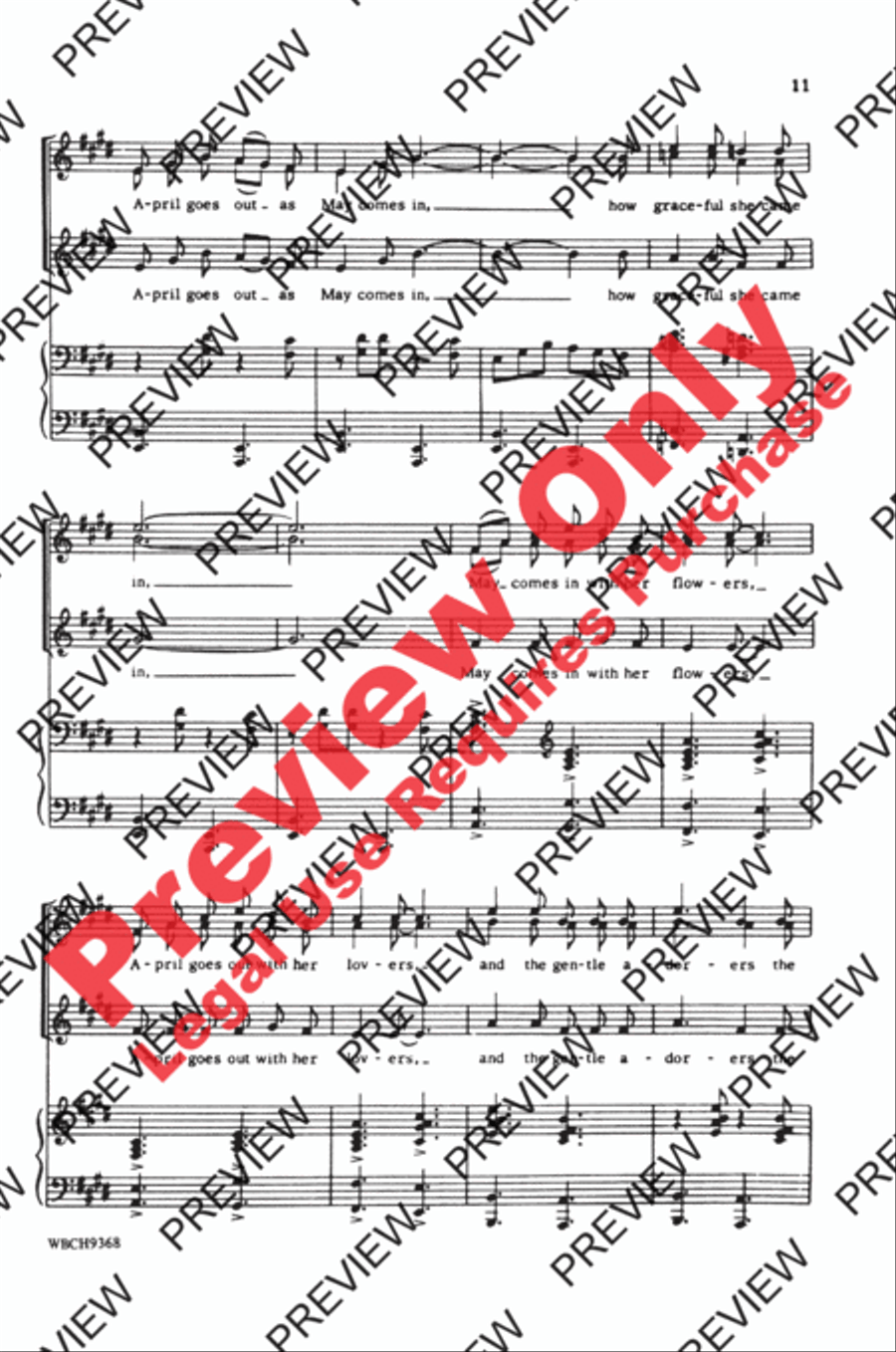 Three Spanish Ballades Women's Choir scores gallery preview page 11