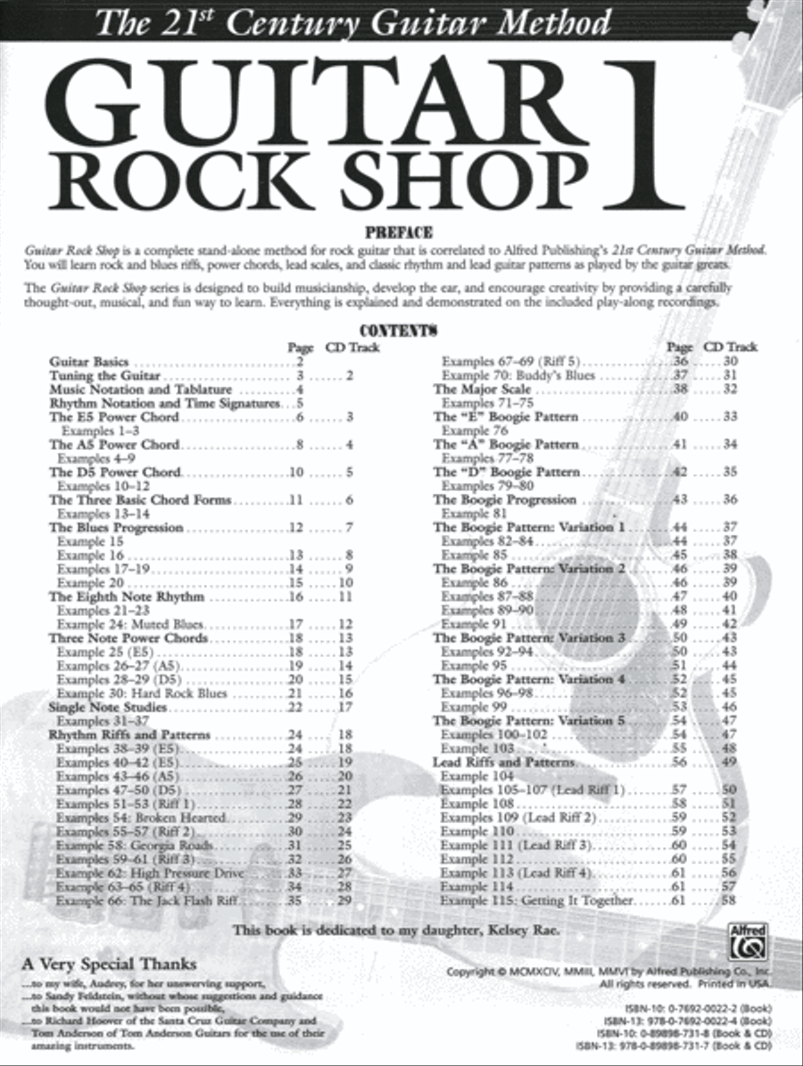 21st Century Guitar Rock Shop 1 Guitar Tablature scores gallery preview page 2