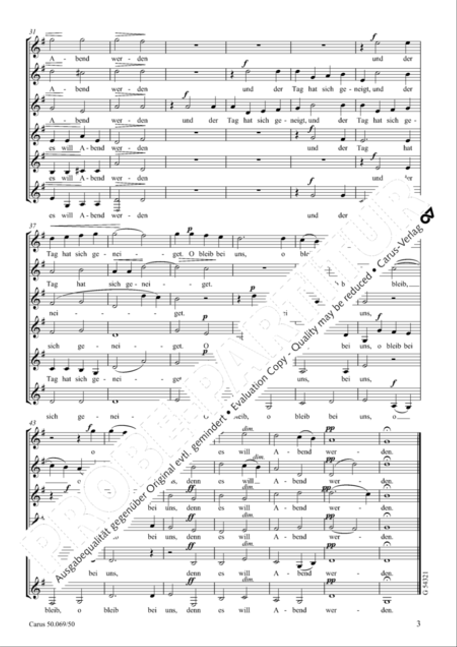 Evening song (Abendlied) Women's Choir scores gallery preview page 4