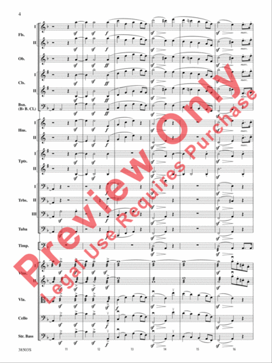 Tragic Overture Full Orchestra scores gallery preview page 5