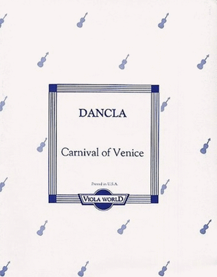 Dancla - Carnival Of Venice Viola/Piano