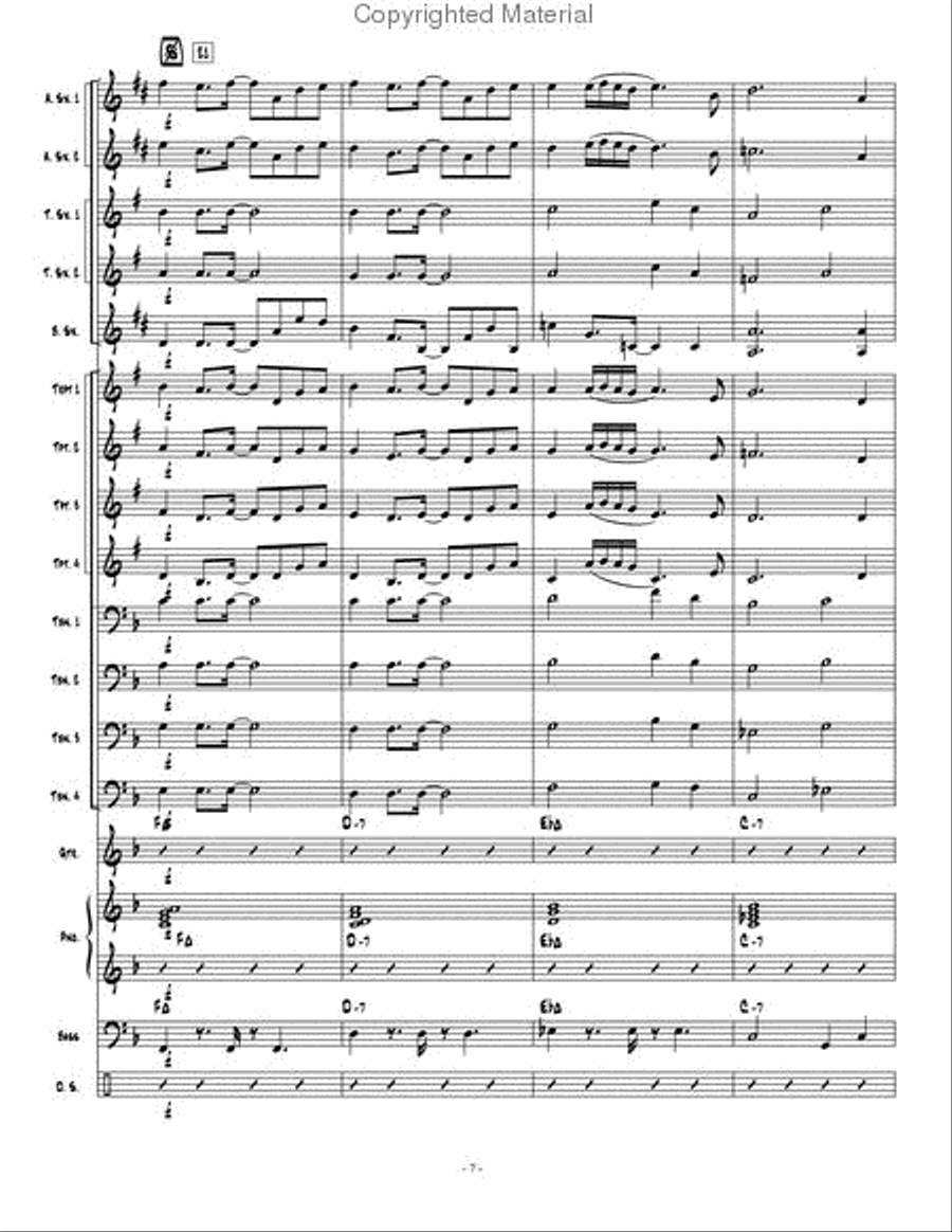 On The Road Jazz Ensemble scores gallery preview page 8
