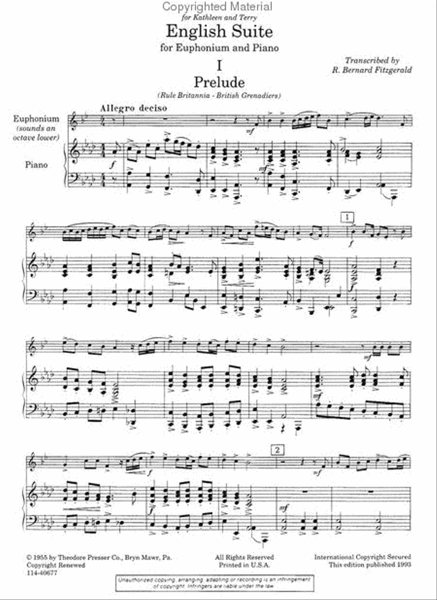 English Suite Chamber Music scores gallery preview page 2