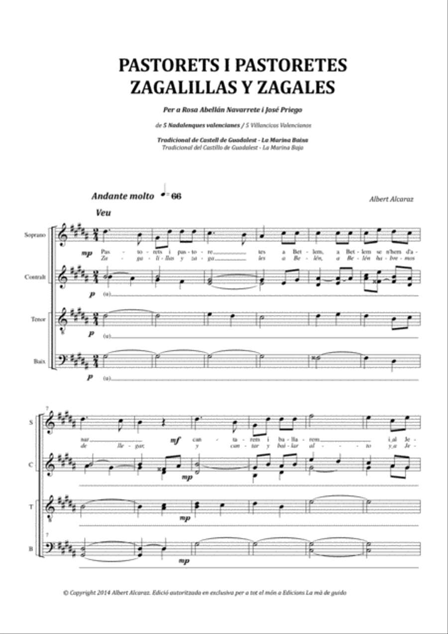 Pastorets i pastoretes Pastorets i pastoretes 4-Part scores gallery preview page 3