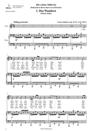 Das Wandern, Op. 25 No. 1 (G Major)