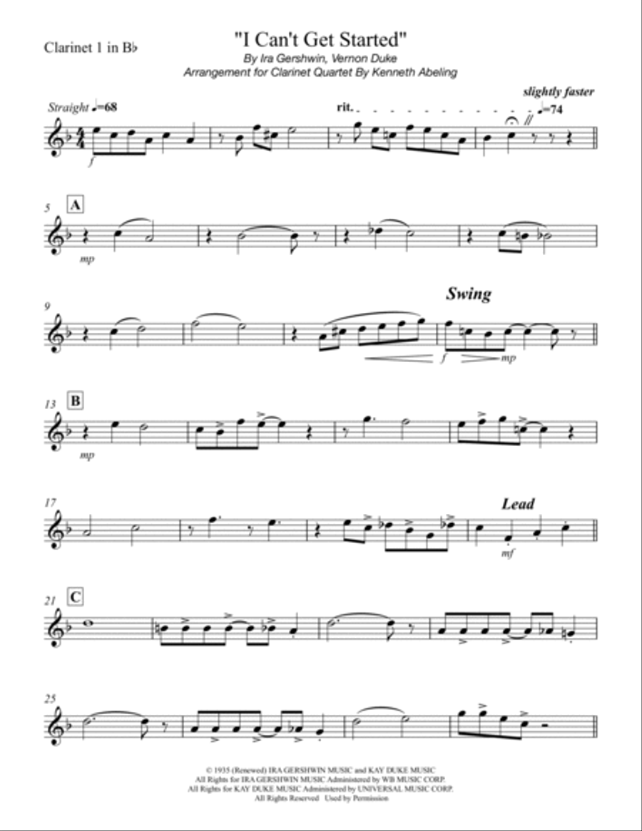 I Can't Get Started Woodwind Ensemble scores gallery preview page 5