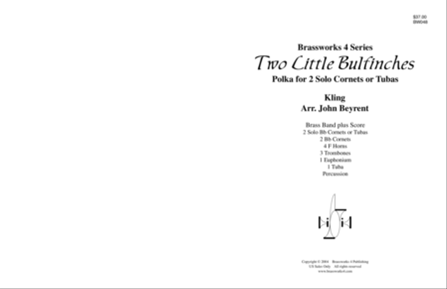 Two Little Bulfinches Brass Ensemble scores gallery preview page 1