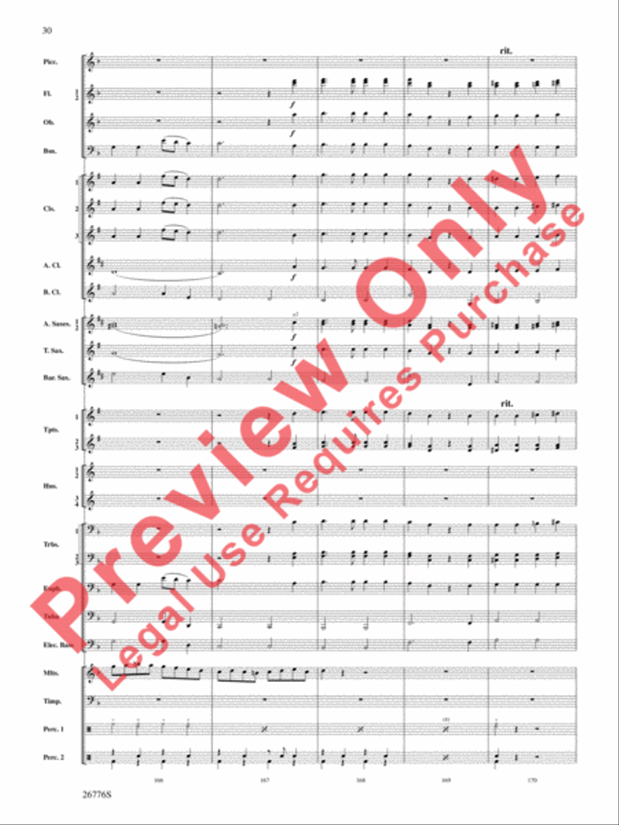 The Music of Disneyland Concert Band scores gallery preview page 31