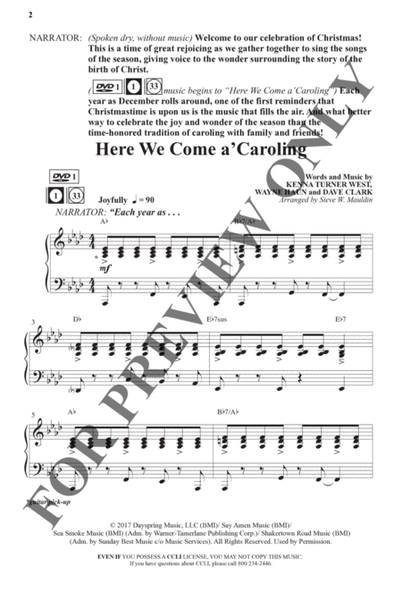 Here We Come a'Caroling - Choral Book